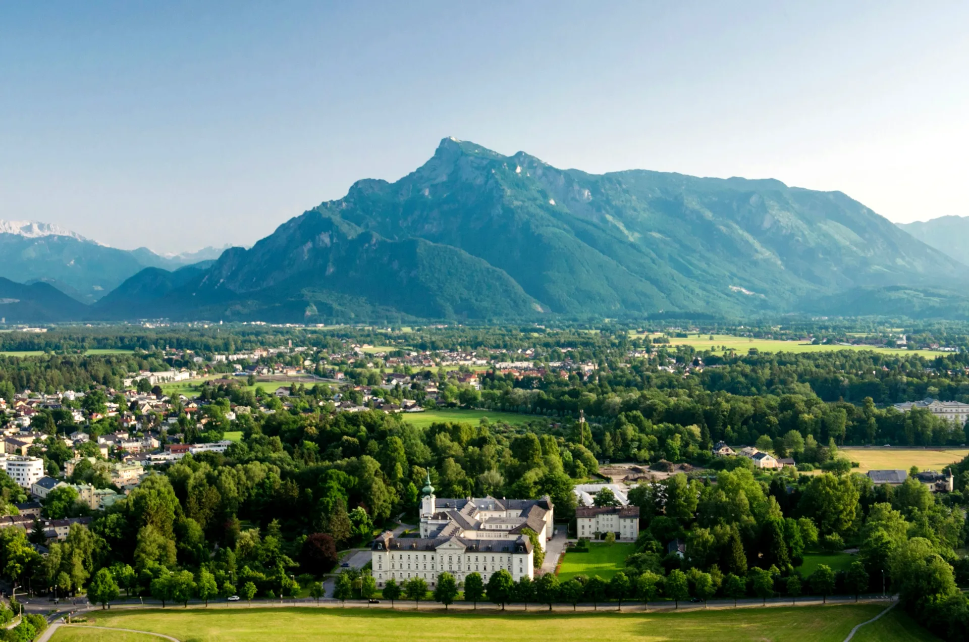 Salzburg mountain backdrop